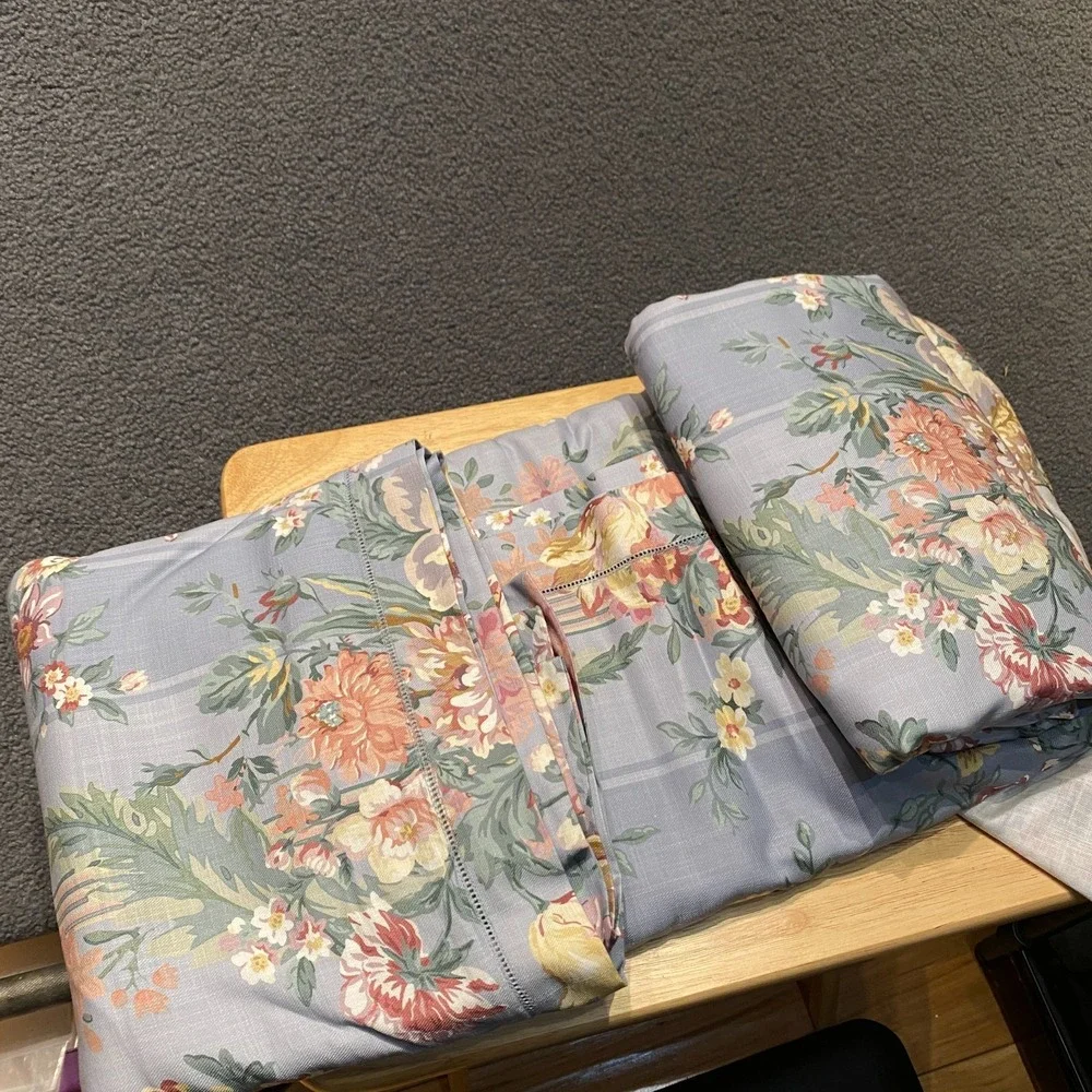 $500 Ralph Lauren Adalia Duvet Cover King Size Floral Blue Multi (NO‎ SHAMS) NEW